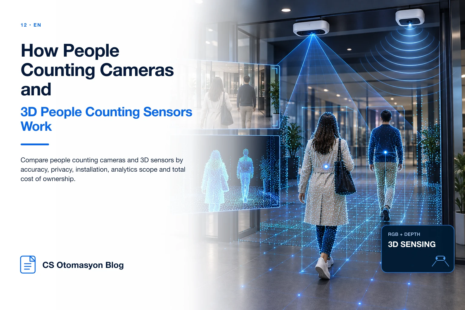 How People Counting Cameras and 3D People Counting Sensors Work