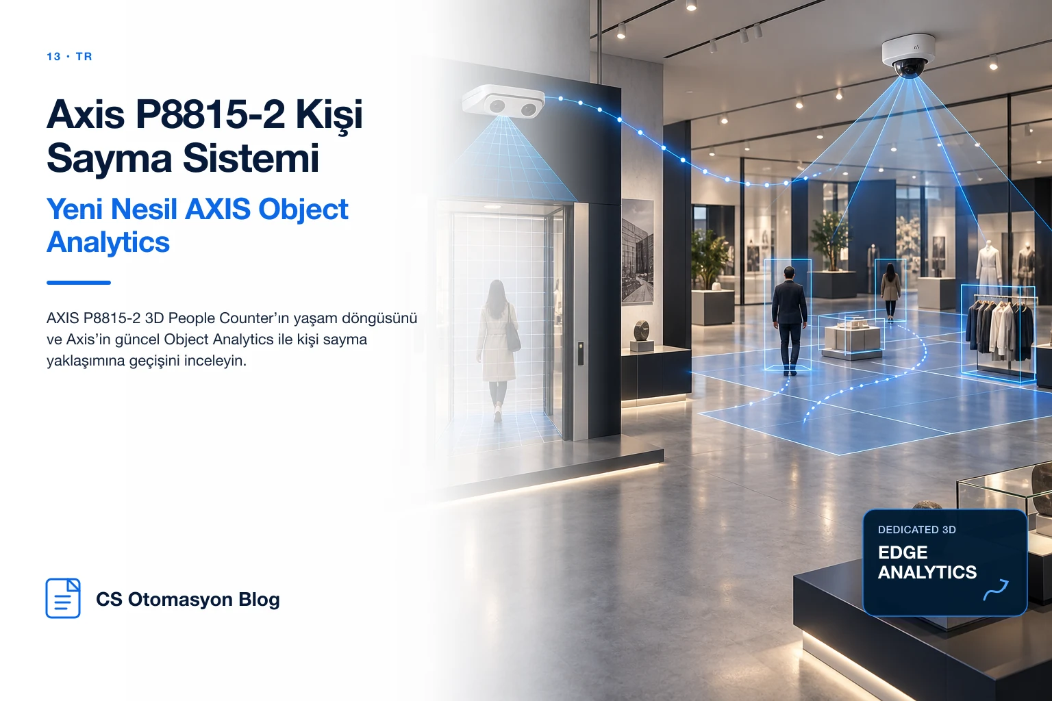Axis P8815-2 Kişi Sayma Sistemi ve Yeni Nesil AXIS Object Analytics
