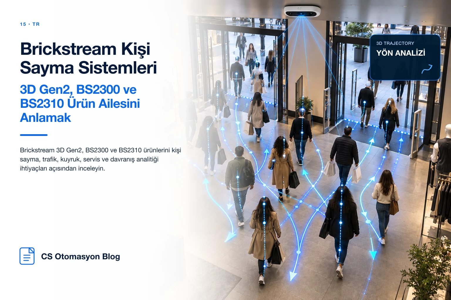 Brickstream Kişi Sayma Sistemleri: 3D Gen2, BS2300 ve BS2310 Ürün Ailesini Anlamak