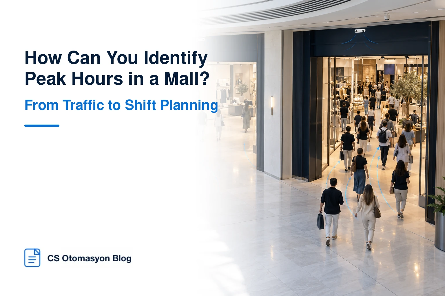 Peak-hour analysis and shift planning in a shopping mall corridor