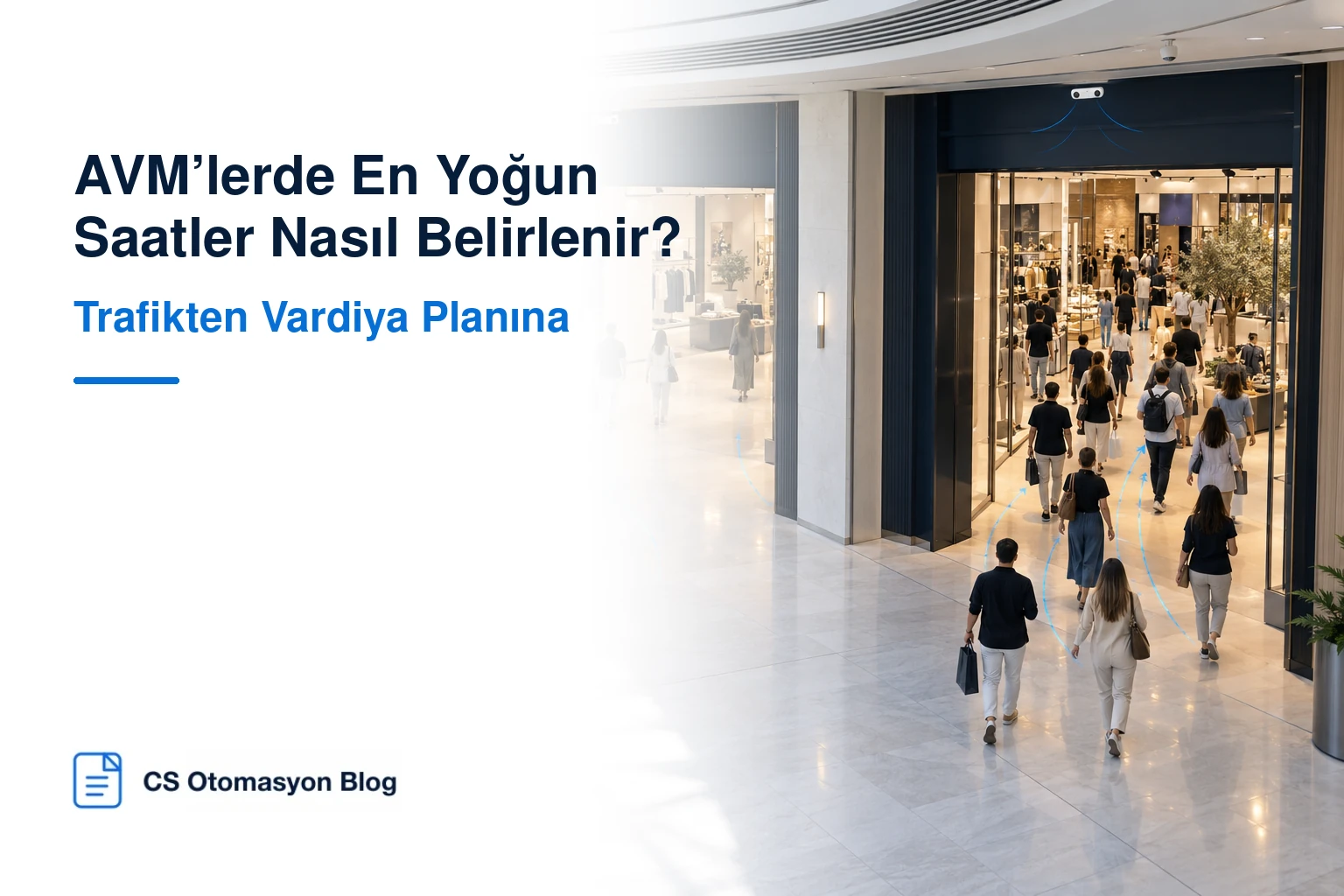 AVM mağaza koridorunda yoğun saat ve vardiya planlaması