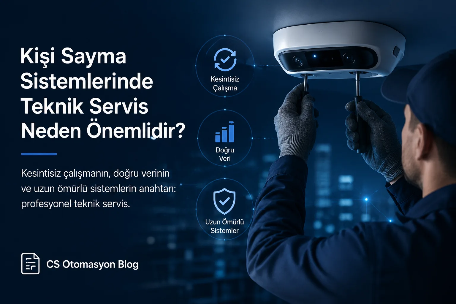 Kişi sayma sisteminde teknik servis ve doğruluk kontrolü