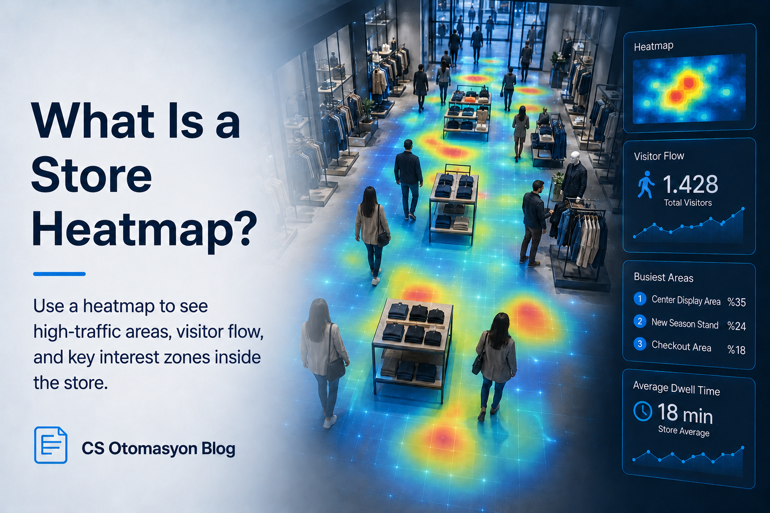 Retail store heatmap and in-store customer movement analytics
